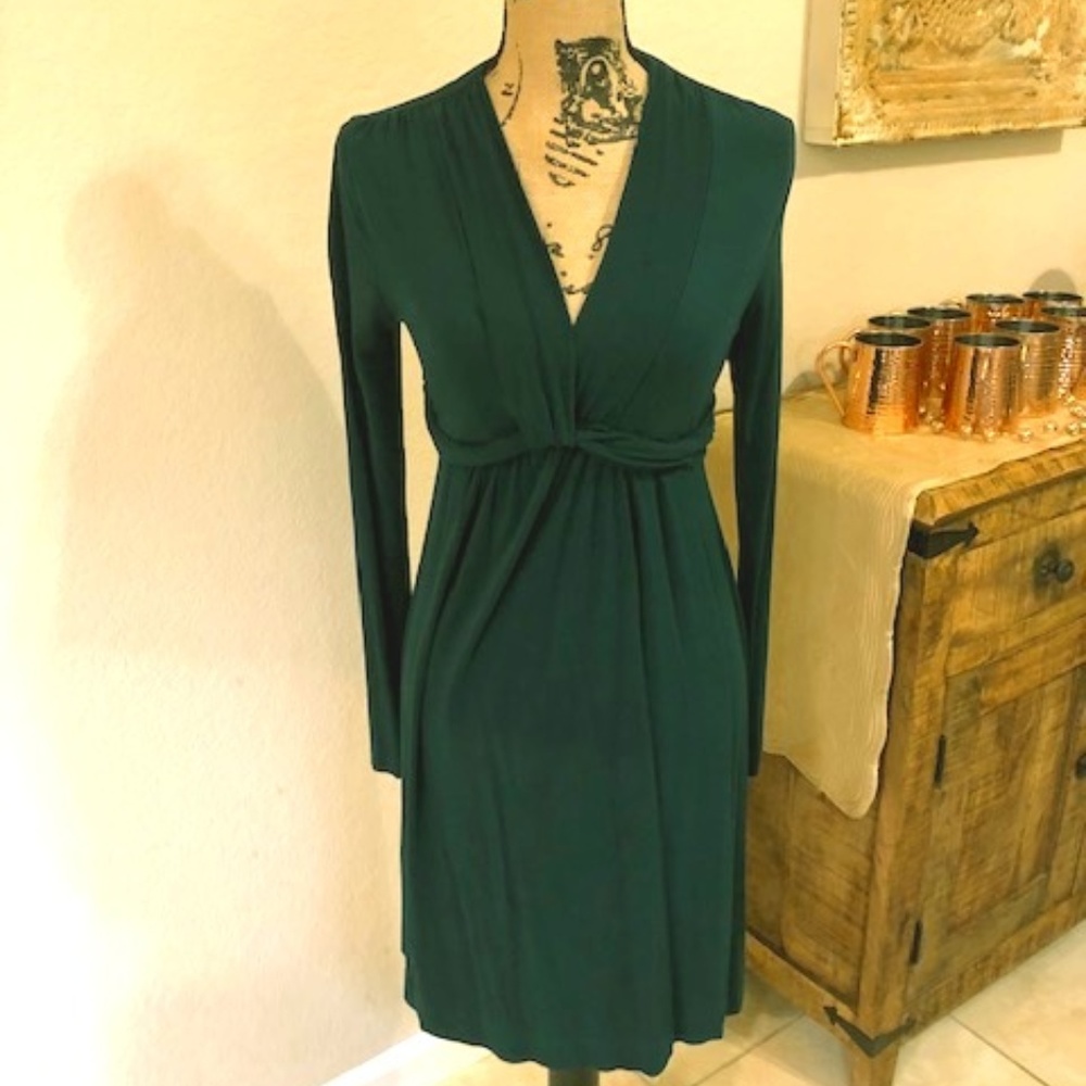 Soma Empire Waist Emerald Dress